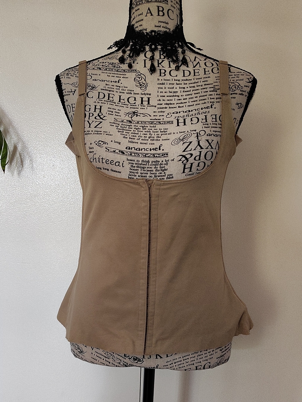 Maidenform Sweet Nothings‎ Beige Torsette Camisole Shapewear 2XL